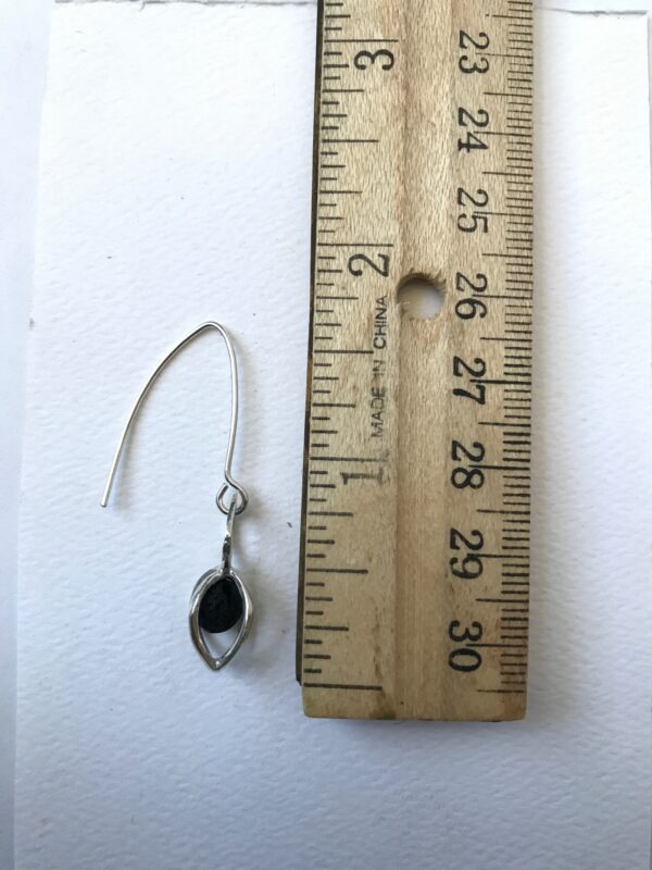 Gem Pod Earrings Lava Stone Essential Oil