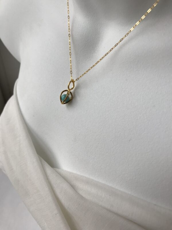 Gem Pod Turquoise Sterling Silver 18kt gold