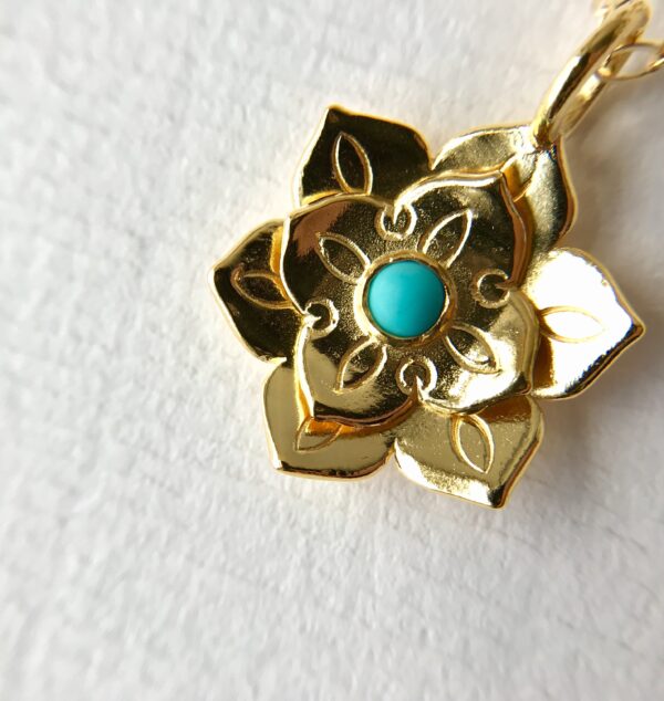 Lotus Mandala Necklace - 18k/SS