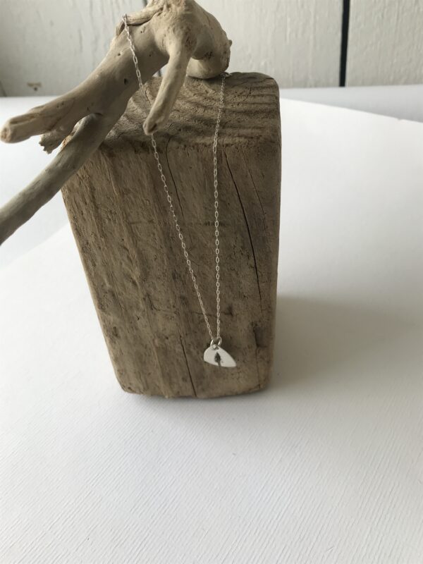 Bristle Tree Charm Necklace - Sterling Silver