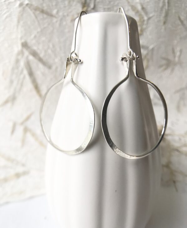 Sterling Silver Hoop Earrings (Large)