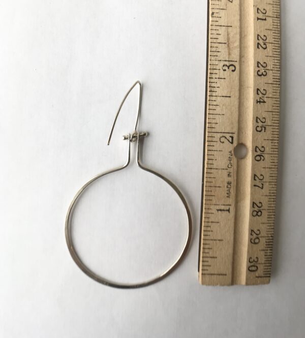 Sterling Silver Hoop Earrings (Large)