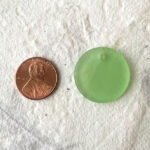 Glass Disk - Celadon Green