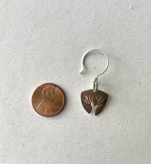 Tree of Life Triangle Earrings Sterling