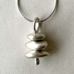 Zen 3 Stonez Sterling Stacking Stones Necklaces