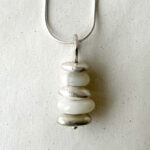 Zen 5 Stonez Sterling Stacking Stones Necklaces