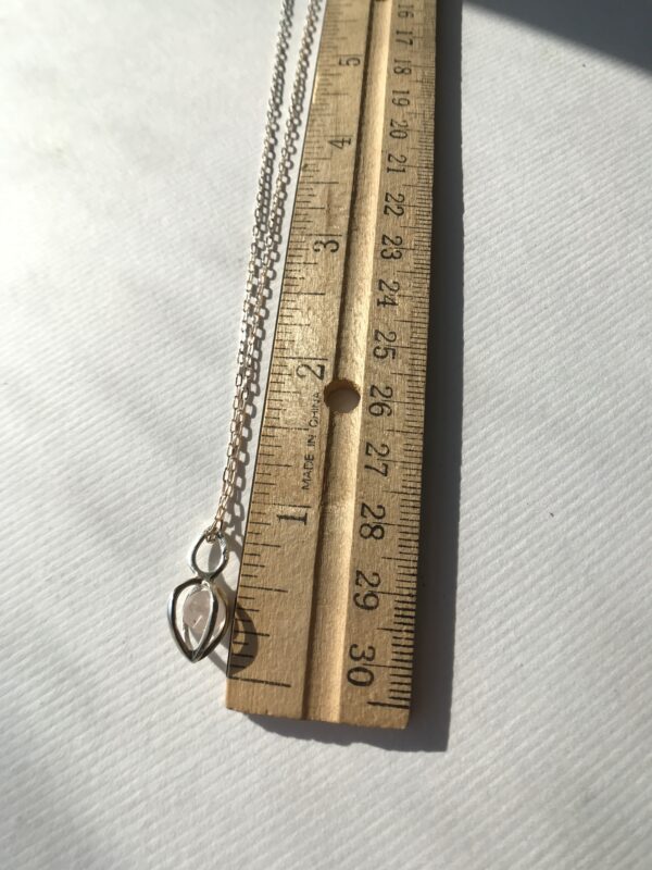 Sterling silver gem pod necklace with your choice of beads.