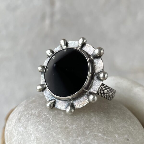 Black Onyx Encompass Ring