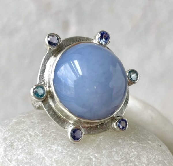 Encircle Chalcedony Gem Ring