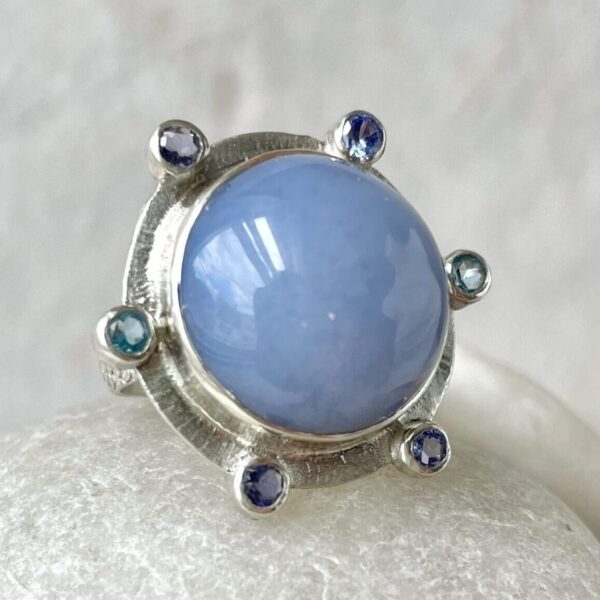 Encircle Chalcedony Gem Ring