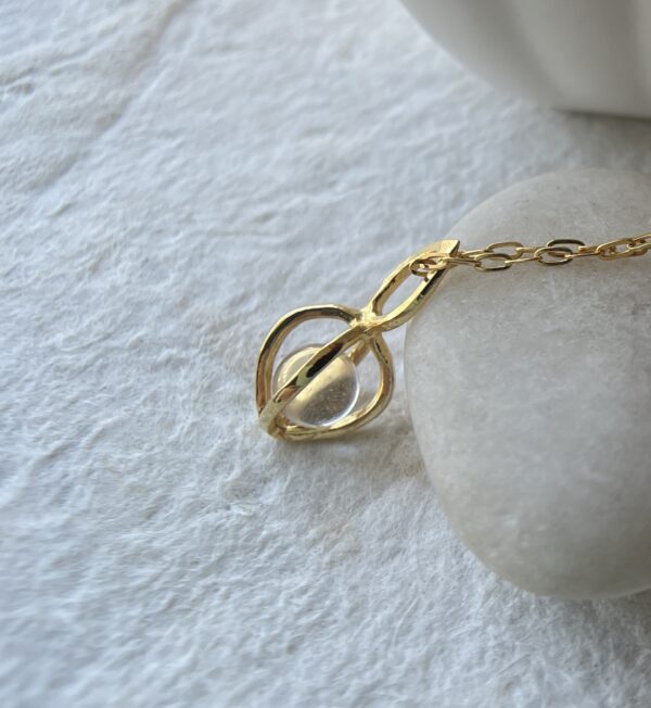 Gem Pod Necklace 18kt over sterling
