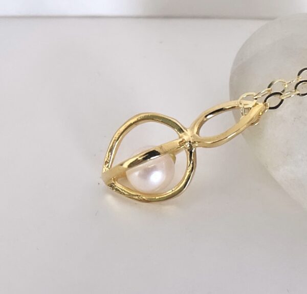 Gem Pod Necklace 18k over sterling choose gem