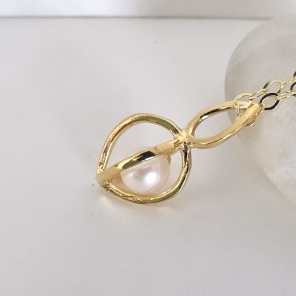 Gem Pod Necklace 18k over sterling choose gem