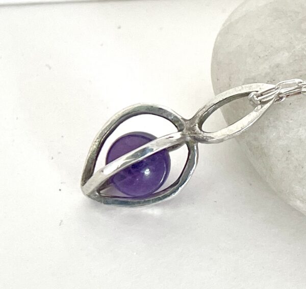 Gem Pod Necklace Sterling choose gem