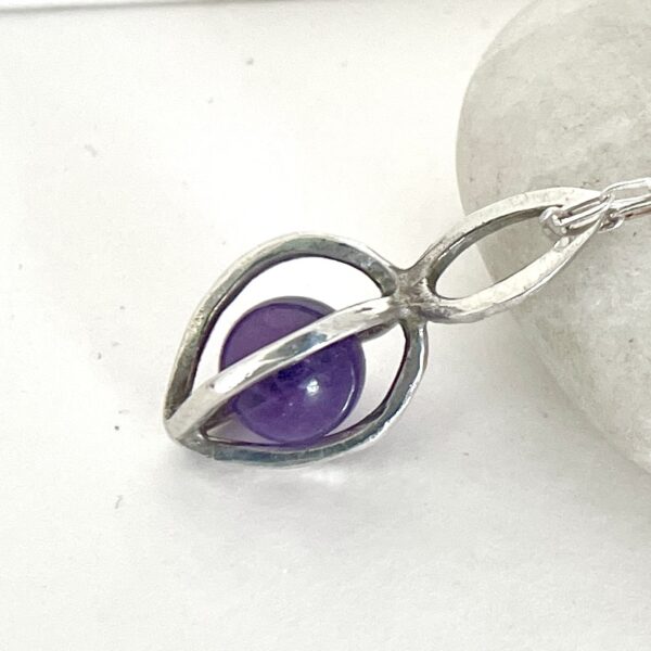 Gem Pod Necklace Sterling choose gem