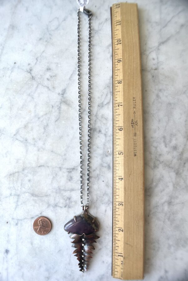 Aranyani Purple Opal Fern Necklace