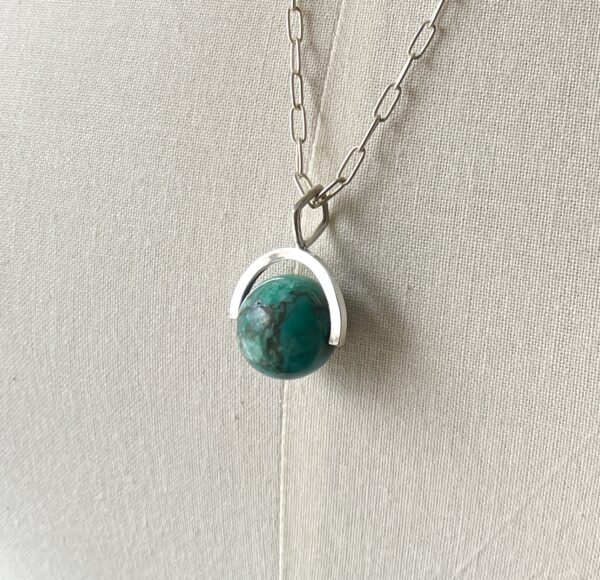 Zen Sphere Necklace you choose gemstones