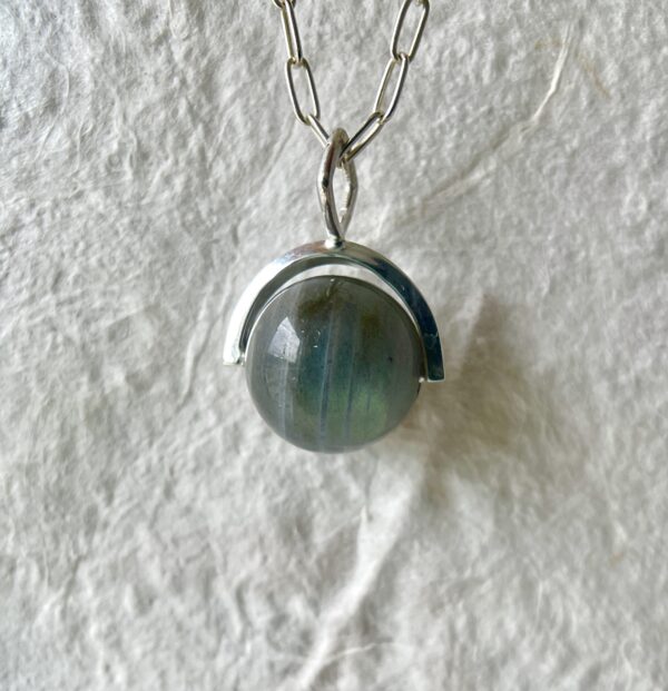 Zen Sphere Necklace you choose gemstones