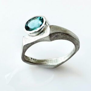 Sculptural Tourmaline Ring Feature