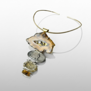The Aurelia Necklace - Agate and Quartz Feature
