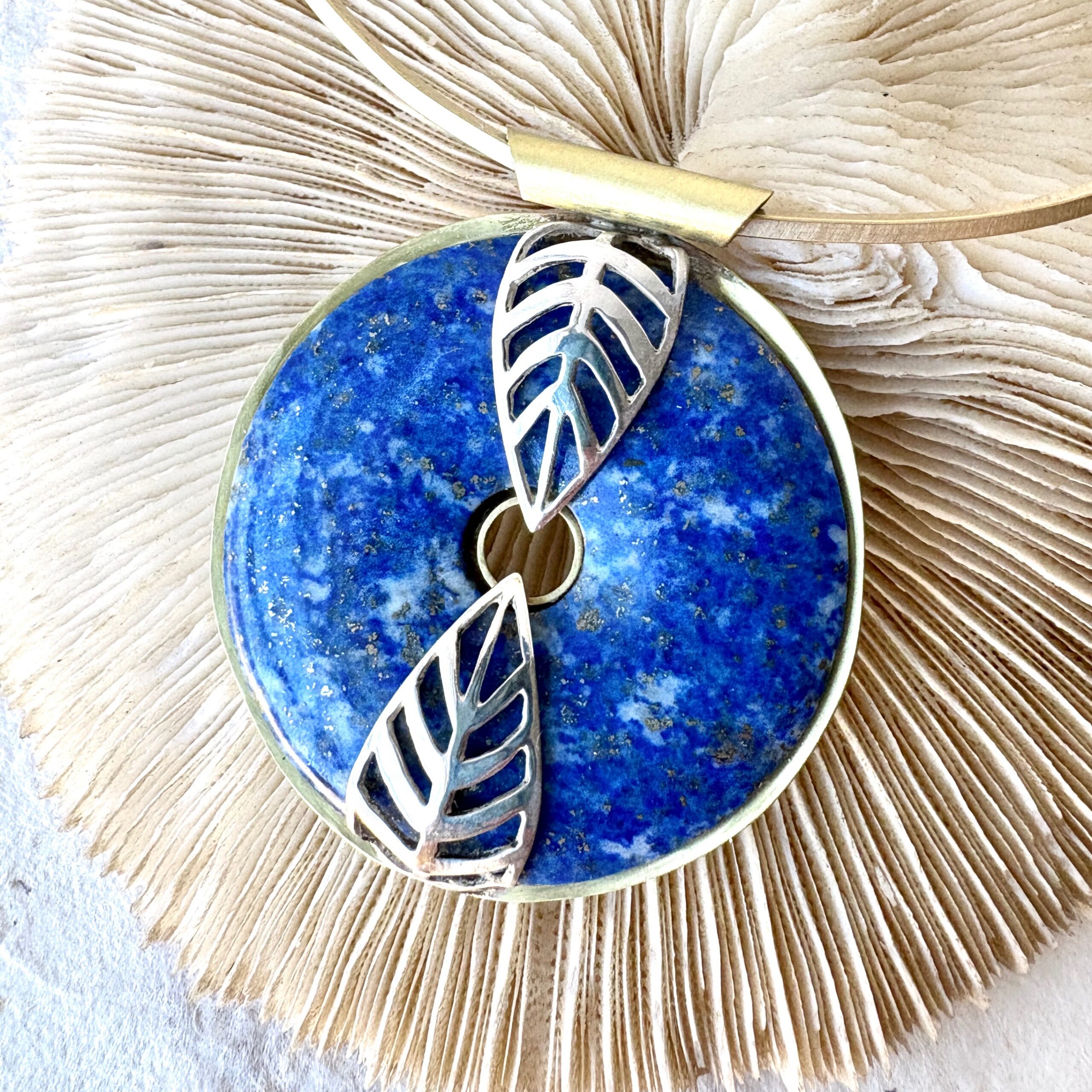 The Athena Necklace - Lapis Lazuli detail