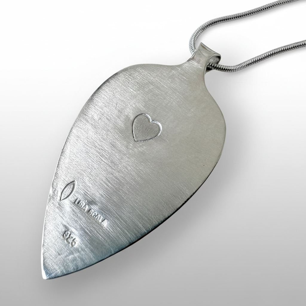 Goddess Artemis Necklace - Dendritic Opal, Moonstone mark
