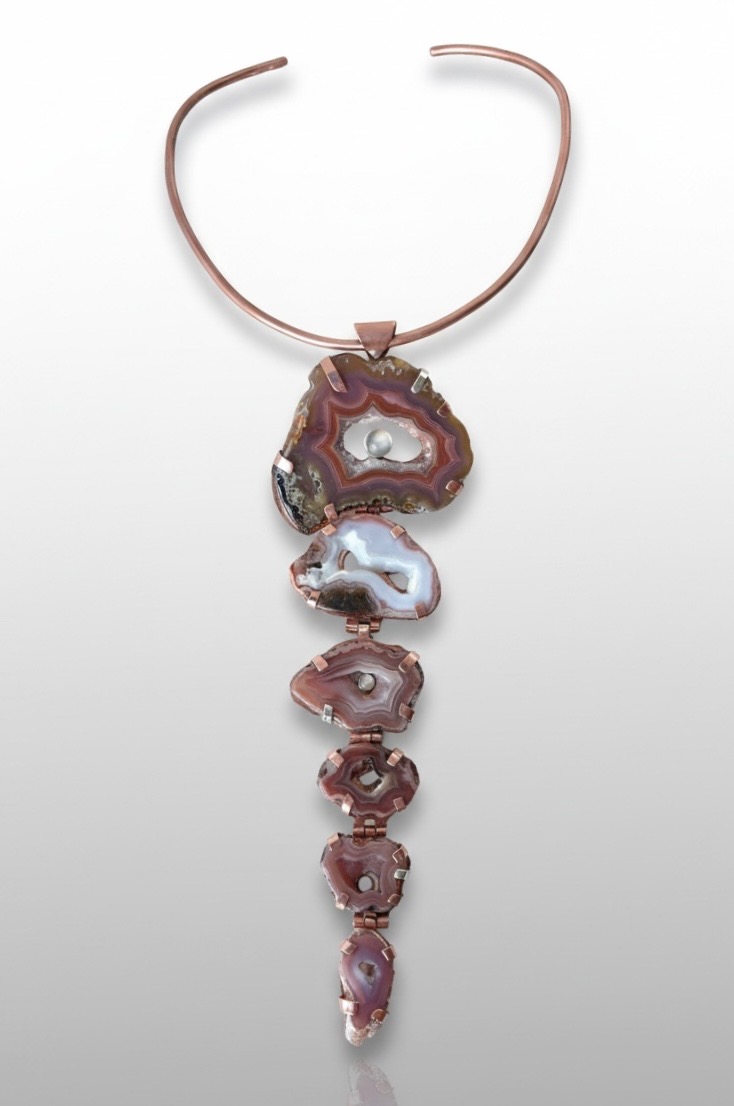 The Luna Necklace - Agate and Moonstones