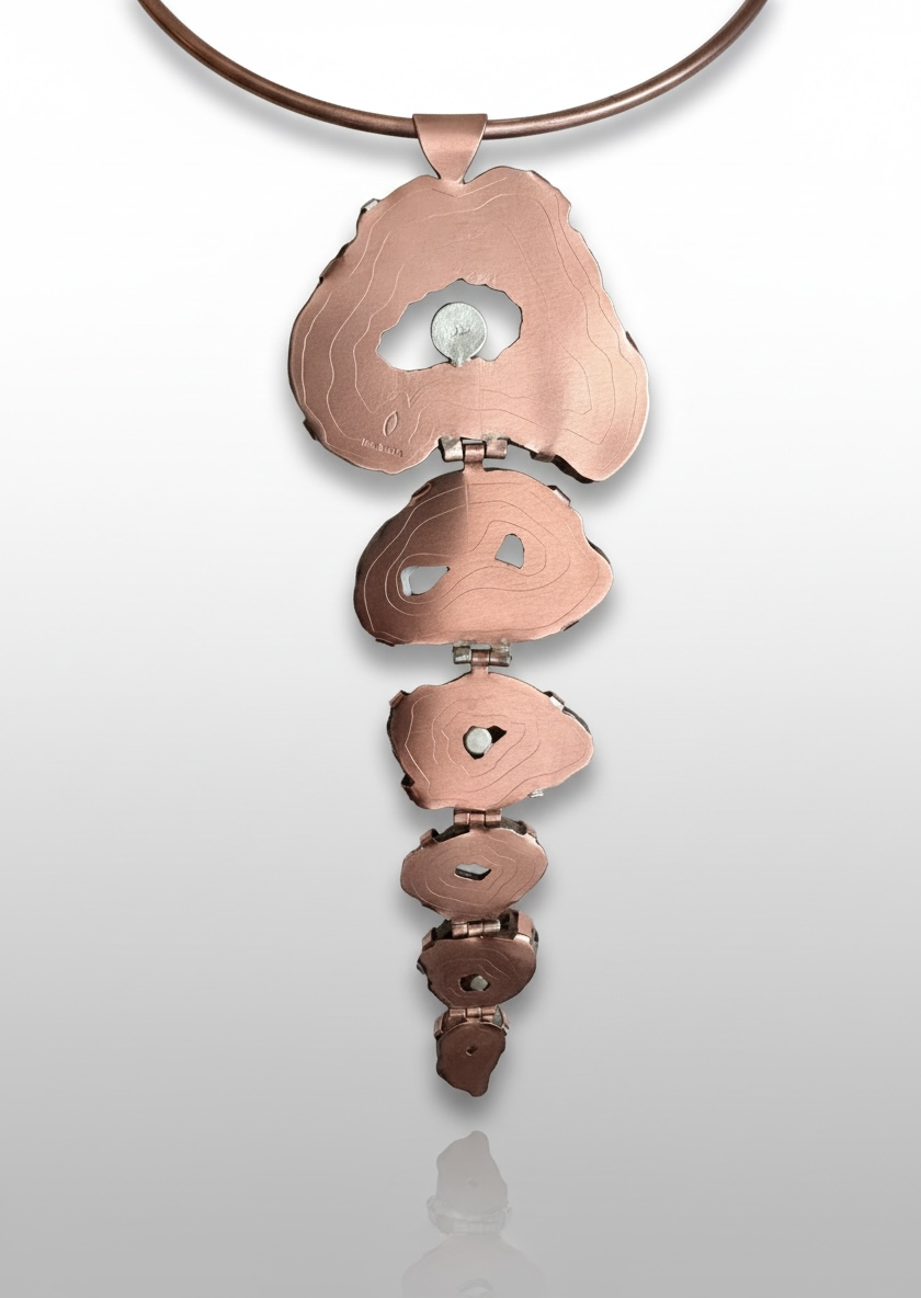 The Luna Necklace - Agate and Moonstones back