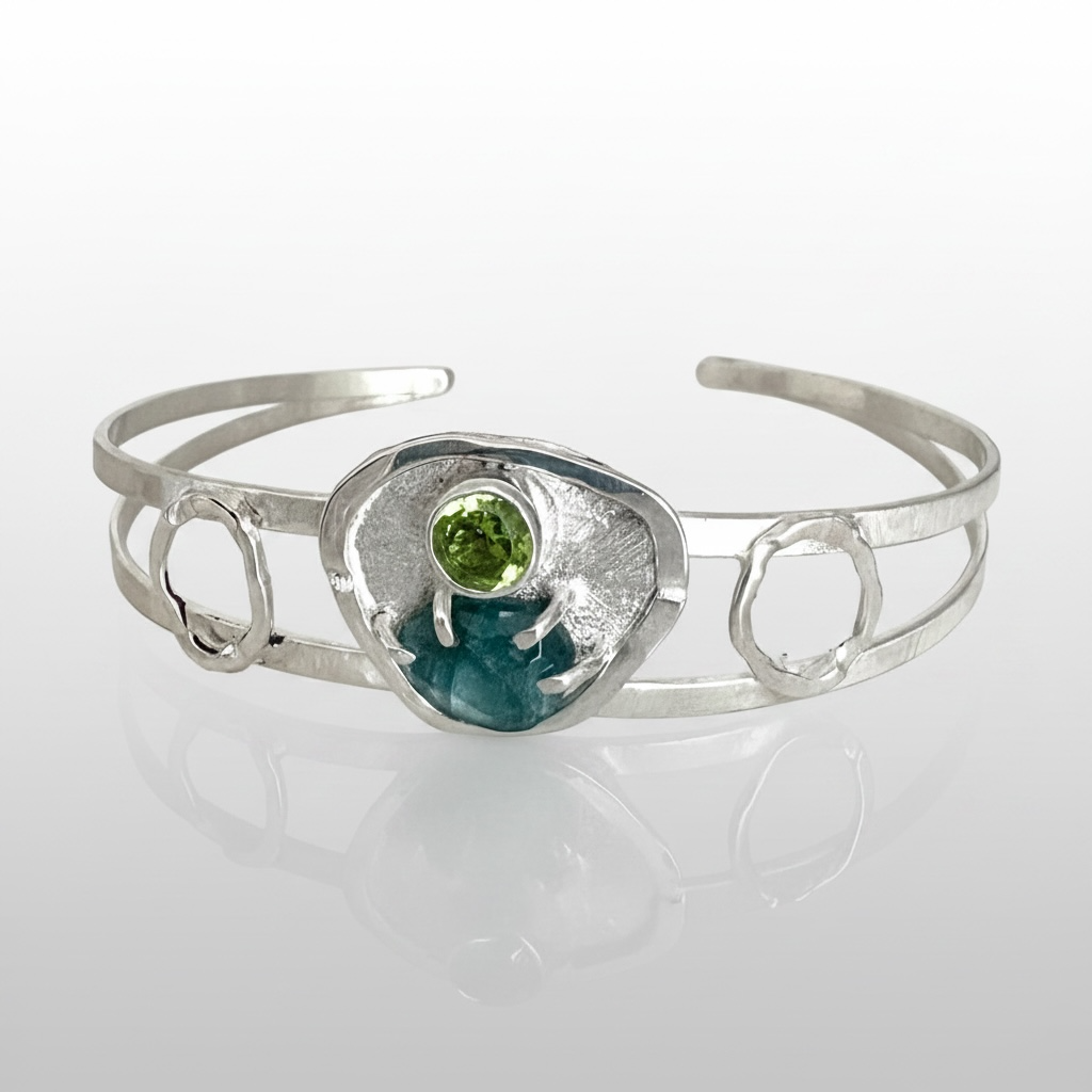 Blue Topaz and Peridot Nurture Bracelet