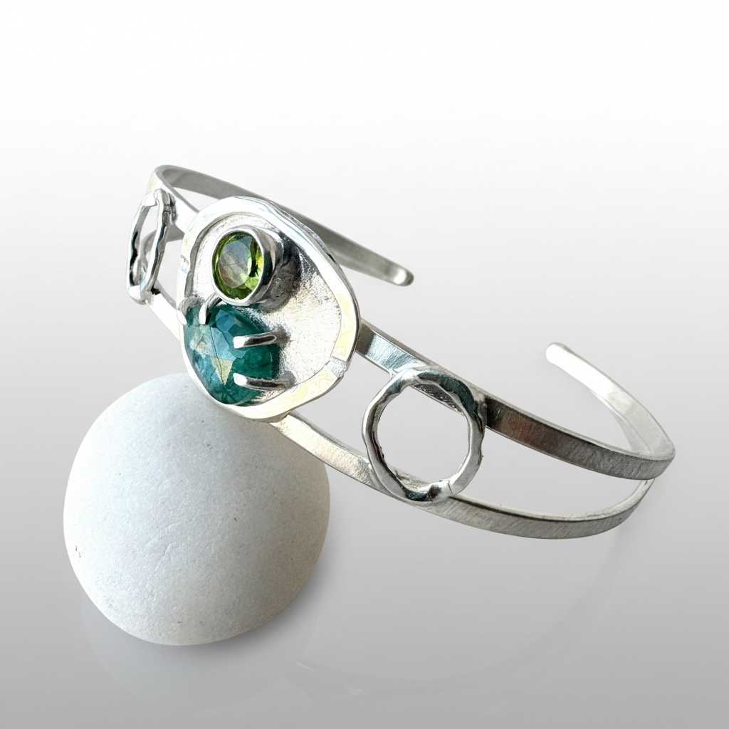 Blue Topaz and Peridot Nurture Bracelet