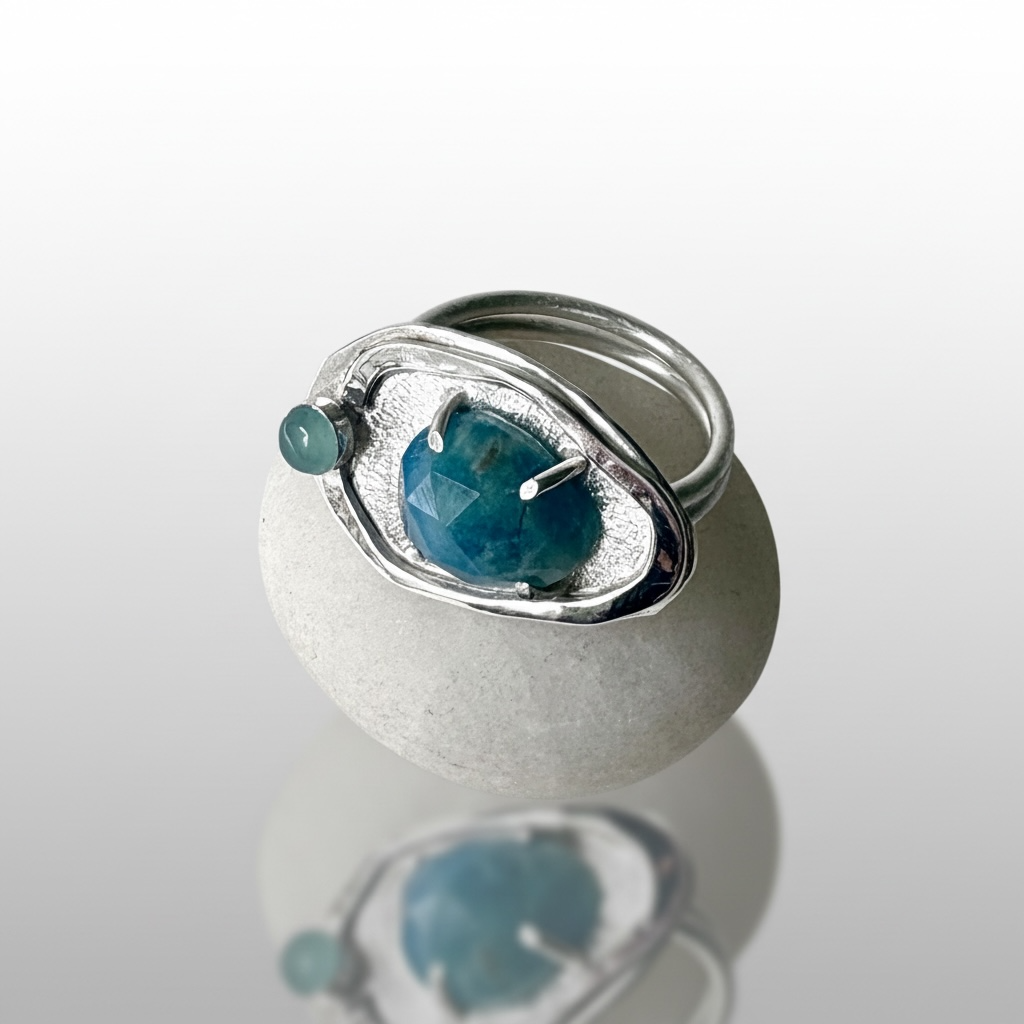 Amazonite and Chalcedony Nurture Ring