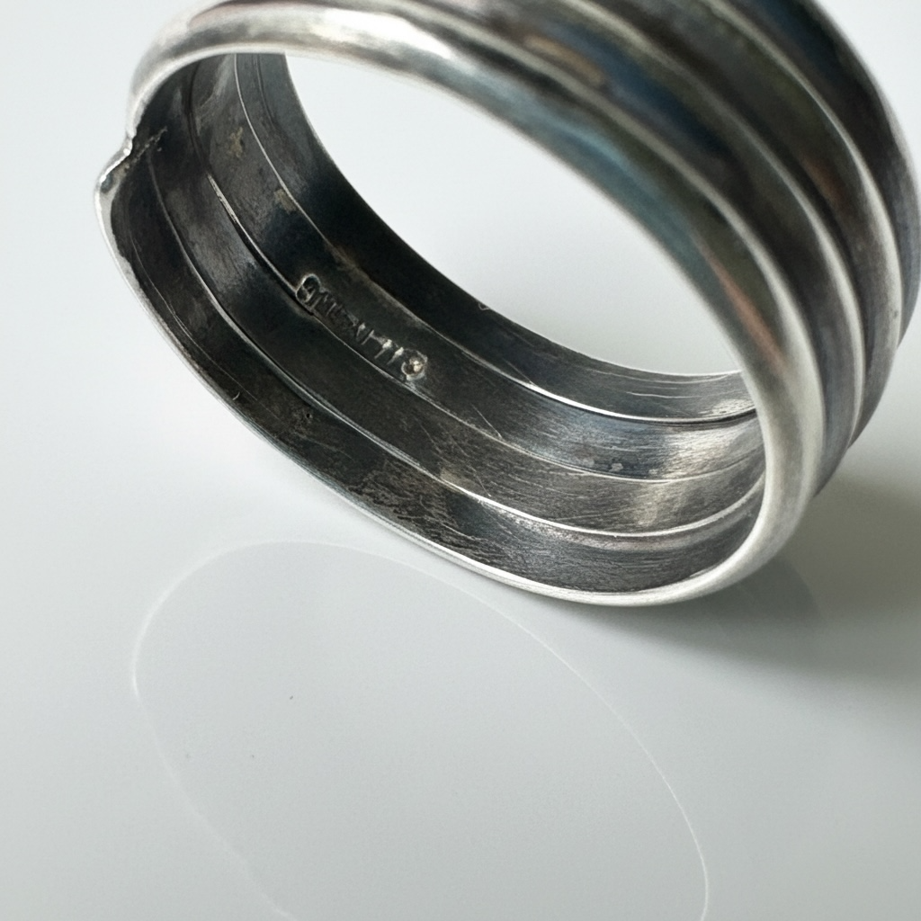 Gemstone Nest Ring - Aqua Sapphire mark