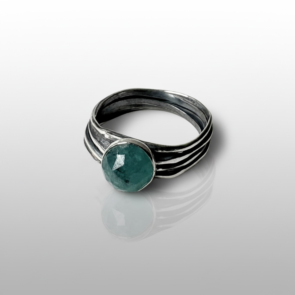 Gemstone Nest Ring - Amazonite