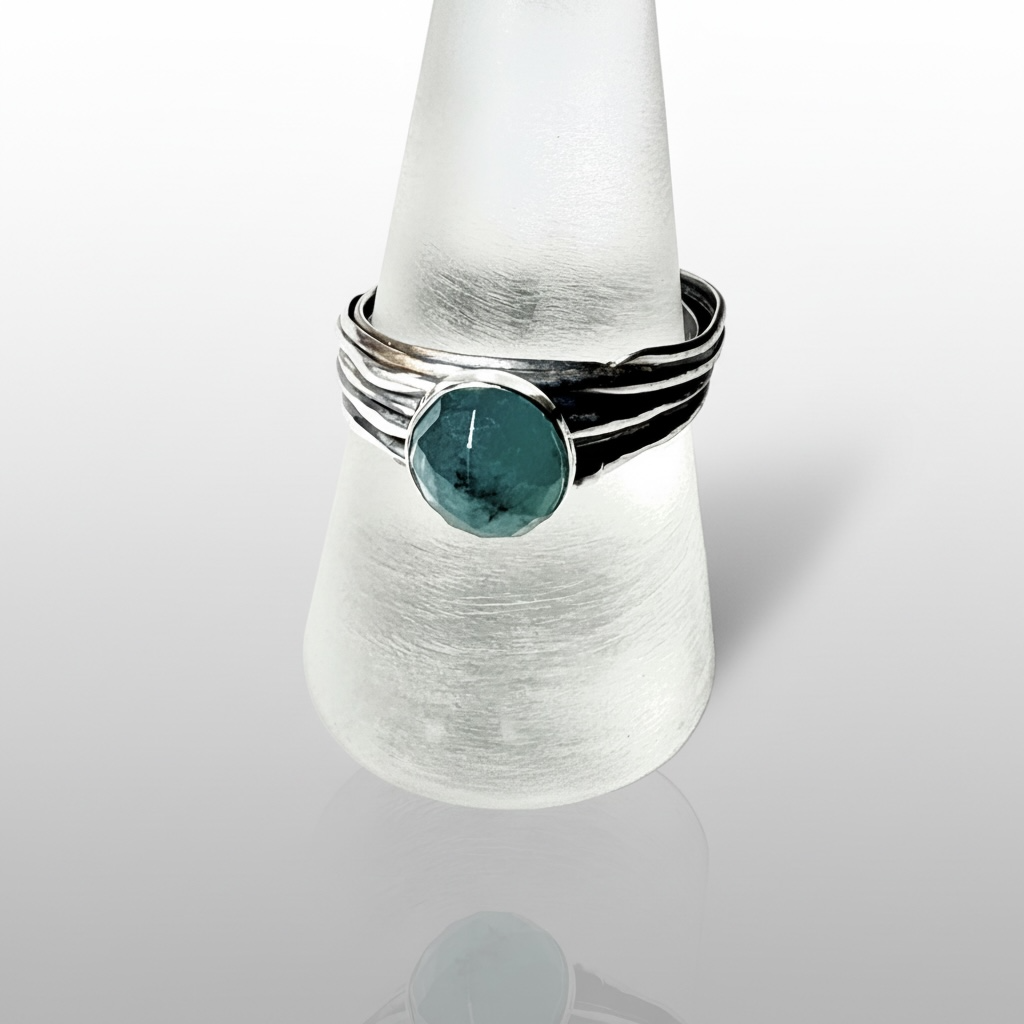 Gemstone Nest Ring - Amazonite