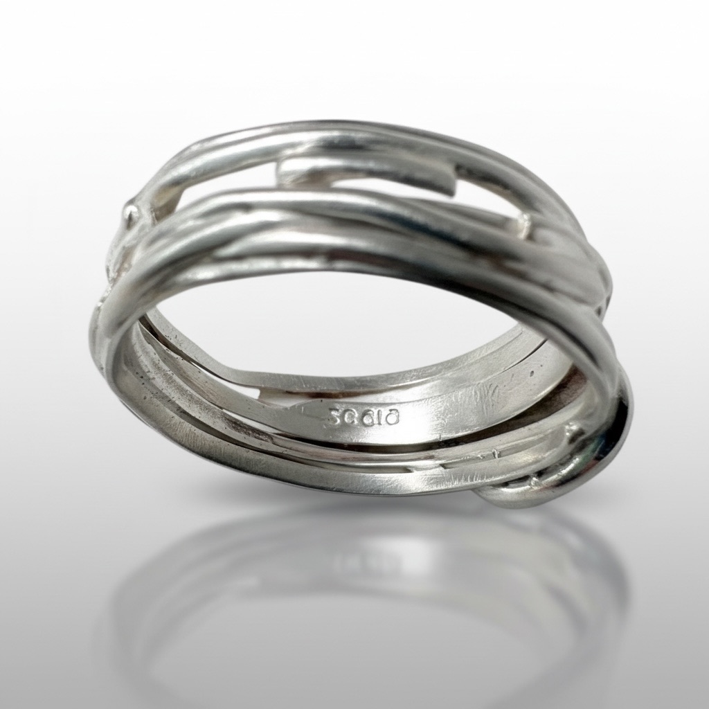 Gemstone Nest Ring - Blue Topaz mark