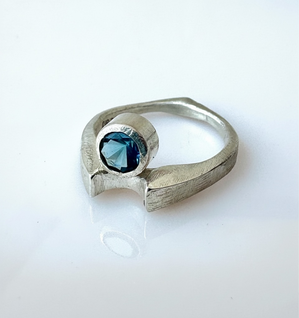 Sculptural Topaz Ring