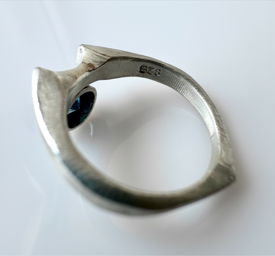 Sculptural Topaz Ring mark